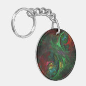 Porte-clés Genesis Green Art Abstrait (Devant gauche)