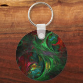 Porte-clés Genesis Green Porte - clé d'art Abstrait (Recto)