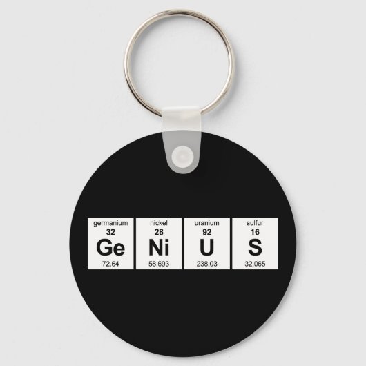Porte-clés GeNiUS Periodic Table (Recto)