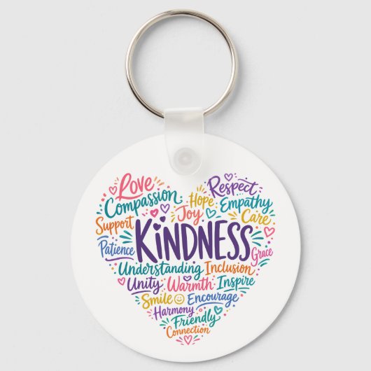 Porte-clés Gentillesse compassion empathie et respect (Recto)
