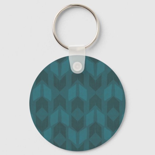 Porte-clés Geo Step extérieur | Motif Turquoise foncé (Recto)