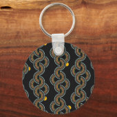 Porte-clés Geo Stripe : Design Vintage tendance (Verso)