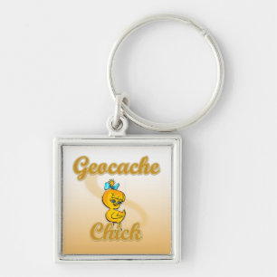 Porte-clés Geocache Chick