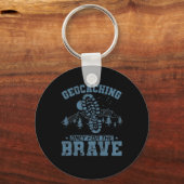 Porte-clés Geocaching Only For the Brave (Recto)