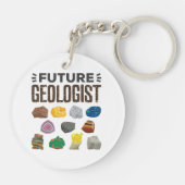 Porte-clés Géologie future Géologie Rocks Gems (Dos)