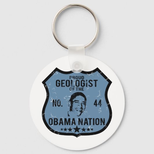 Porte-clés Géologue Nation Obama (Recto)