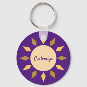 Porte-clés Geometric Sun Circle Thunder_Cove
