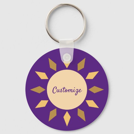 Porte-clés Geometric Sun Circle Thunder_Cove (Recto)
