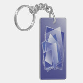 Porte-clés Géométrie bleue (Devant gauche)