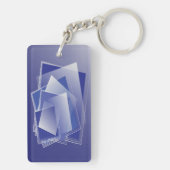 Porte-clés Géométrie bleue (Dos)