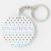 Porte-clés Géométrie bleue (Dos)
