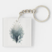 Porte-clés Géométrie Céleste en Fleur (Dos)