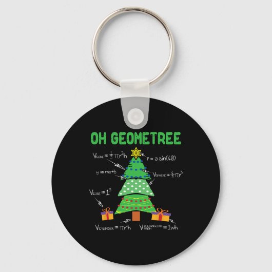 Porte-clés Géométrie géométrique Math Science Teacher (Recto)