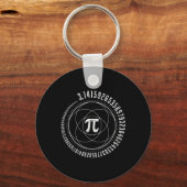 Porte-clés Géométrie Sacrée Pi Math Science Stem 3.14 Pi Jour (Recto)