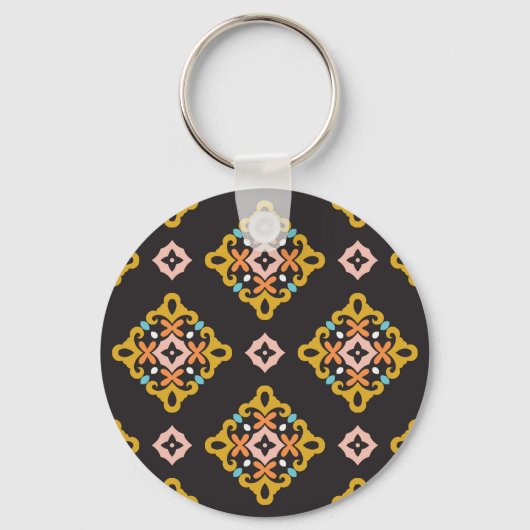 Porte-clés Géométrique Abstraite : Texture Vintage transparen (Recto)