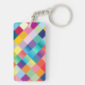 Porte-clés : GEOMETRIQUE MULTICOLORE (Dos)