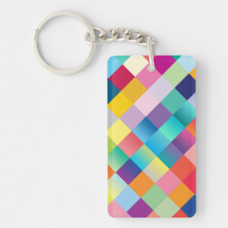 Porte-clés : GEOMETRIQUE MULTICOLORE