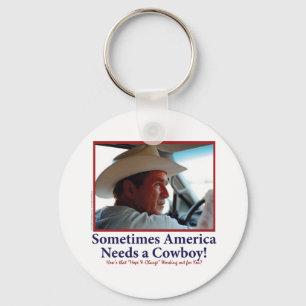 Porte-clés George W. Bush dans le Casquette Cowboy