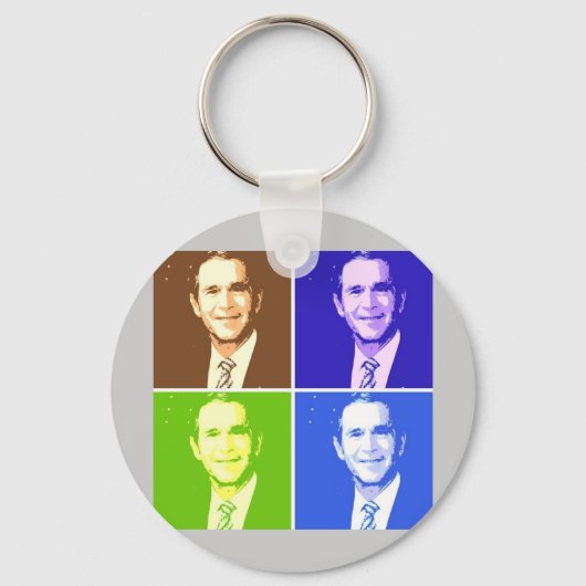 Porte-clés George W Bush Pop Art (Recto)