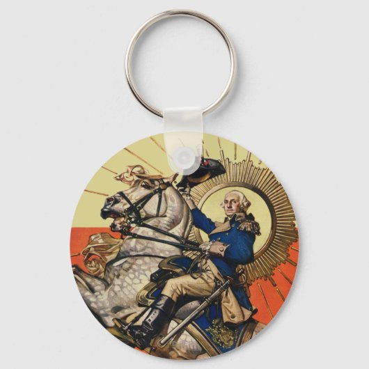 Porte-clés George Washington à cheval (Recto)