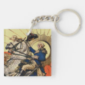 Porte-clés George Washington à cheval (Dos)