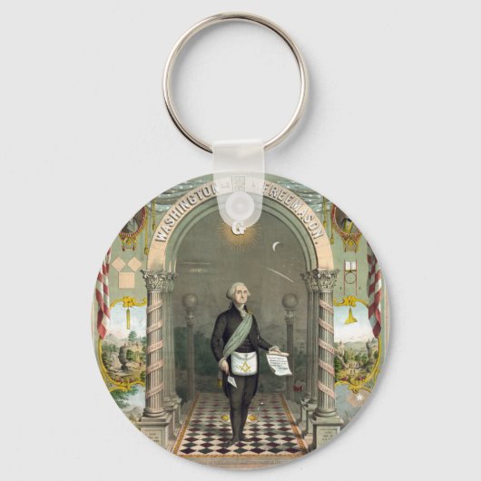 Porte-clés George Washington comme un franc-maçon (Recto)