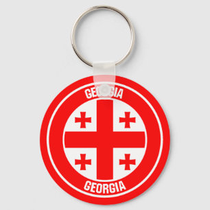 Porte-clés Georgia Round Emblem