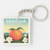 Porte-clés Géorgie vintage (Dos)