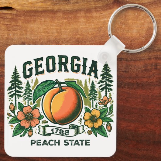 Porte-clés Géorgie vintage (Verso)