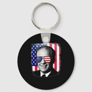 Porte-clés Gerald Ford 4 juillet Drapeau