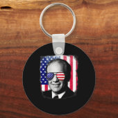 Porte-clés Gerald Ford 4 juillet Drapeau (Recto)