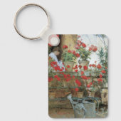 Porte-clés Géraniums par Childe Hassam, Impressionnisme Vinta (Recto)