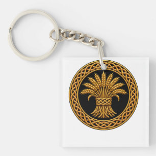 Porte-clés Gerbe de blé de nœud celtique