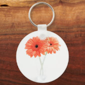 Porte-clés Gerbera Daisies, Orange (Recto)