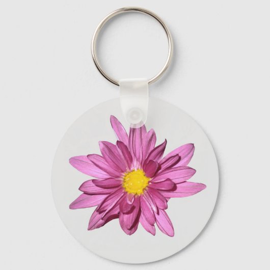 Porte-clés Gerbera Violet Clair (Recto)