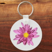 Porte-clés Gerbera Violet Clair (Recto)