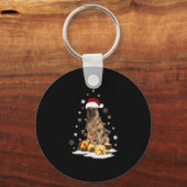 Porte-clés German Shepherd Christmas Dog Light Ugly (Recto)