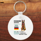 Porte-clés German Shepherd Origin Funny German Shepherd Lover (Recto)