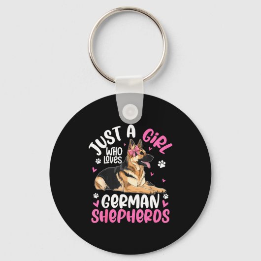 Porte-clés German Shepherd Shirt For Girls Women German Sheph (Recto)