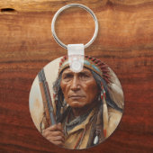 Porte-clés Geronimo Indian Chief Warrior Portrait (Recto)