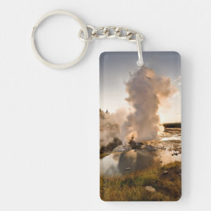 Porte-clés Geyser de rebord, bassin de geyser de Norris