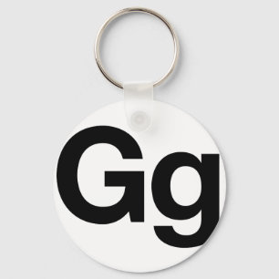 Porte-clés Gg helvetica