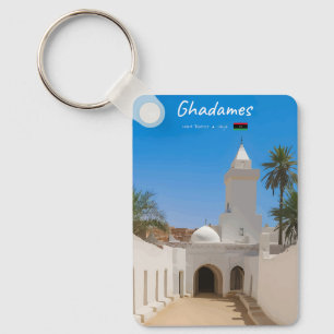 Porte-clés Ghadames, Libye - Mosquée Blanche Classique