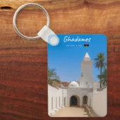 Porte-clés Ghadames, Libye - Mosquée Blanche Classique (Recto)