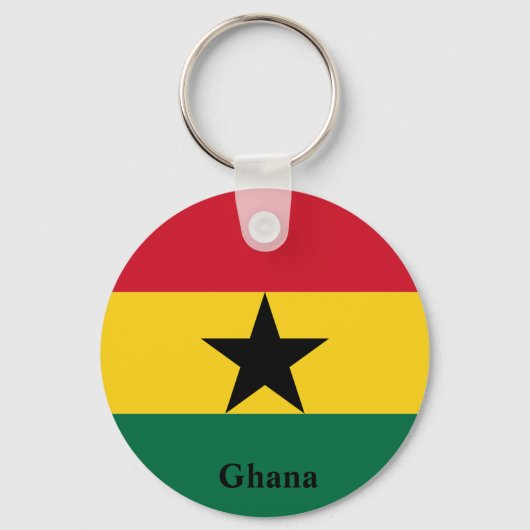 Porte-clés Ghana Indicateur Afrique (Recto)
