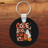 Porte-clés Ghost Code Boo In The Icu Nursing Nurse Halloween  (Recto)