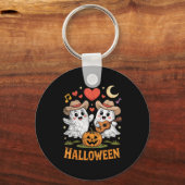 Porte-clés Ghost Playing Guitar For Halloween Lovers  (Recto)