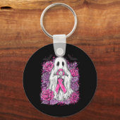 Porte-clés Ghost Ribbon Sensibilisation au cancer du sein Hal (Recto)