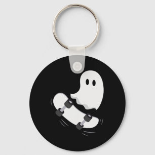 Porte-clés Ghost Skateboard Lazy Halloween Costume amusant Sk