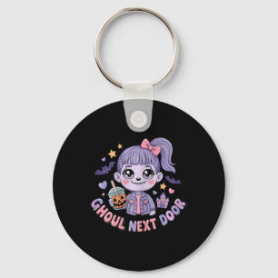 Porte-clés Ghoul Porte voisine Kawaii Zombie Girl Éffrayante